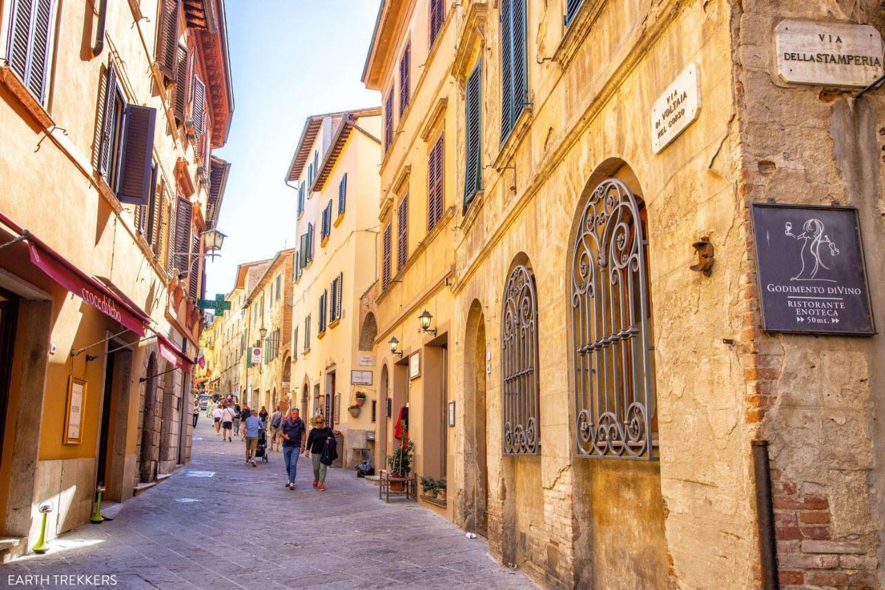 Il Palco Montepulciano, Vista Incredibile, 150Mt Da Piazza Grande Lägenhet Exteriör bild